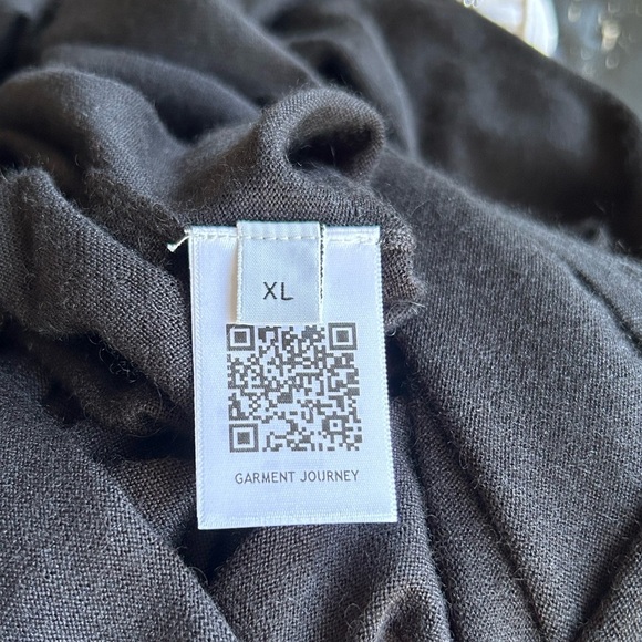 NWT GABRIELA HEARST Black Cashmere Silk Long Sleeve Emily Bodysuit Sz XL - Picture 12 of 16